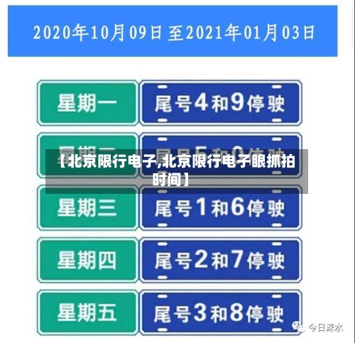 【北京限行电子,北京限行电子眼抓拍时间】