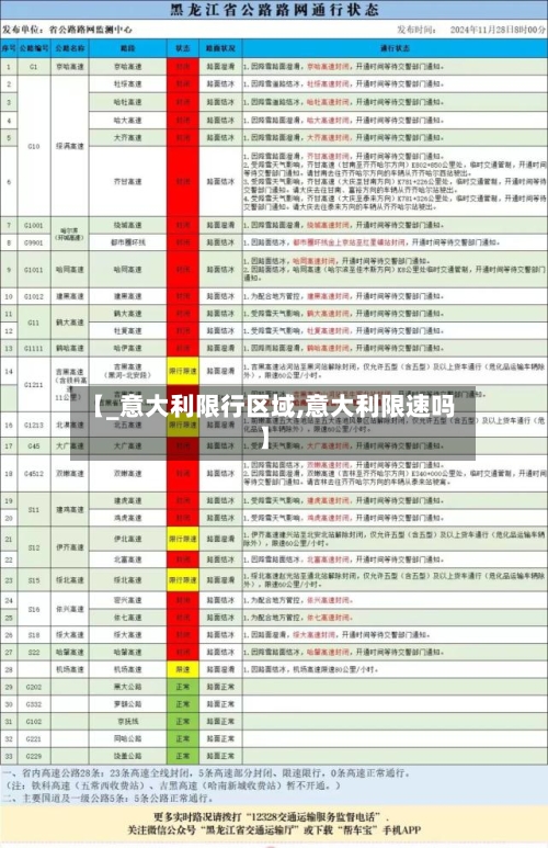 【_意大利限行区域,意大利限速吗】-第2张图片