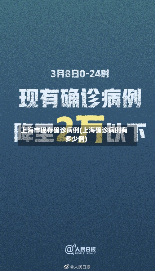 上海市现存确诊病例(上海确诊病例有多少例)