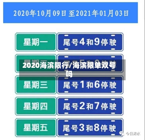 2020海滨限行/海滨限单双号吗