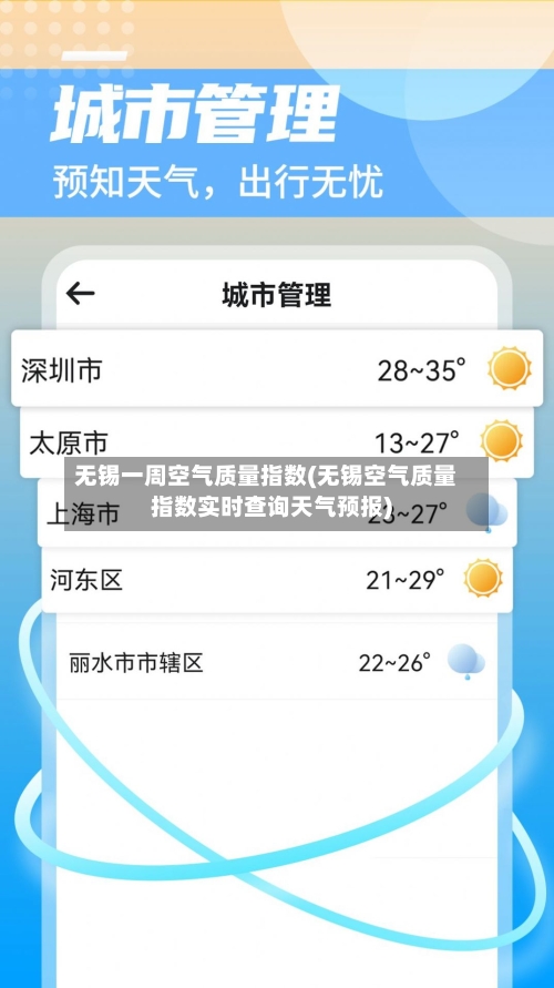 无锡一周空气质量指数(无锡空气质量指数实时查询天气预报)