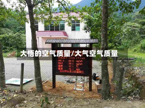 大悟的空气质量/大气空气质量