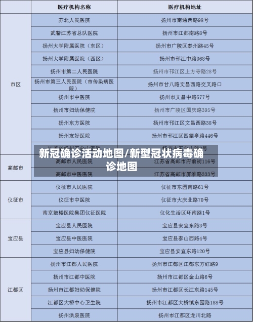 新冠确诊活动地图/新型冠状病毒确诊地图