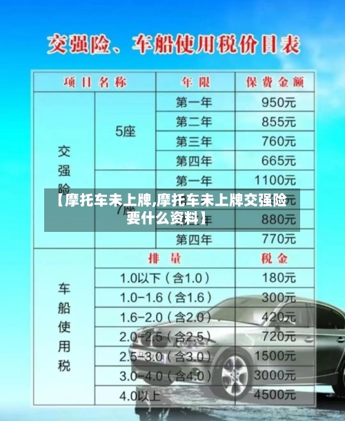 【摩托车未上牌,摩托车未上牌交强险要什么资料】-第2张图片