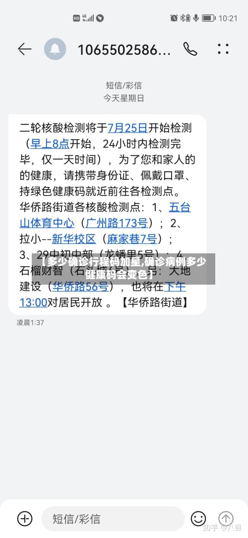 【多少确诊行程码加星,确诊病例多少健康码会变色】-第2张图片