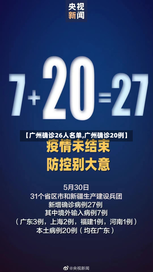 【广州确诊26人名单,广州确诊20例】-第3张图片